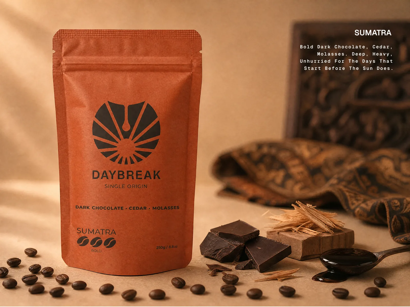 Daybreak — Sumatra single origin packaging